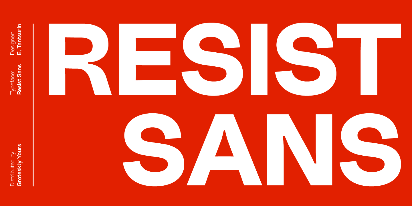 Font Resist Sans